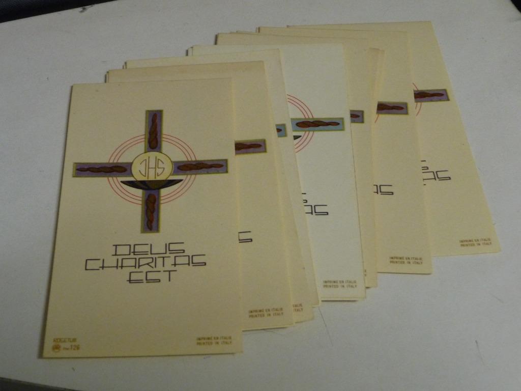 19 x communie prenten  -  blanco achterkant  -  zie scan's