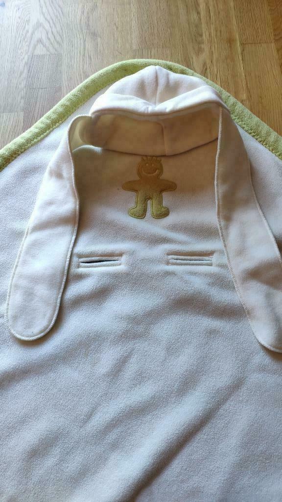 Wikkeldeken lodger Baby Boum BeMini Maxi Cosi dekentje fleec, Ophalen of Verzenden, Gebruikt, 70 tot 85 cm, Bakerzak of Bakerdoek