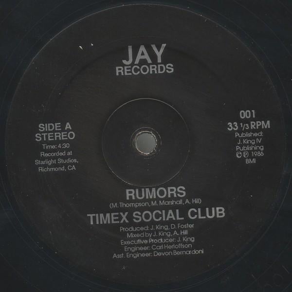 Timex Social Club – Rumors, Ophalen of Verzenden, Gebruikt