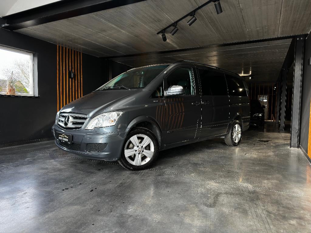 Mercedes-Benz Viano 2.2 CDI LWB Trend | Navi | Sensoren | .., Auto's, Euro 5, Zwart, 4 cilinders, Parkeersensor
