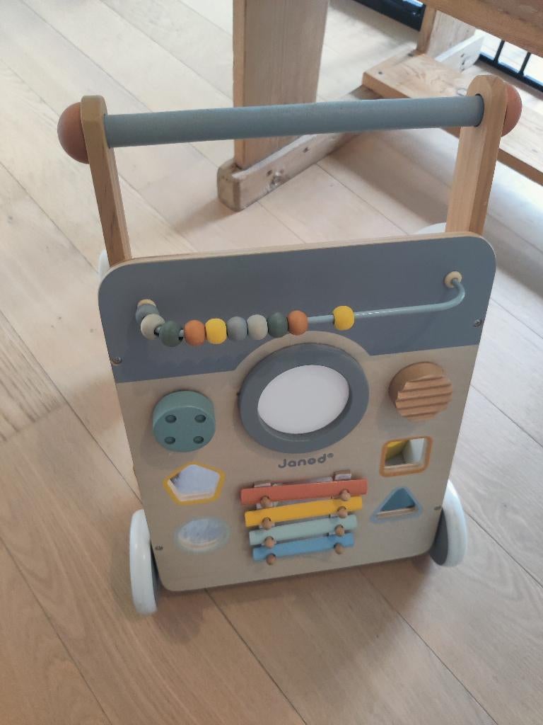 Houten loopwagentje Janod, Ophalen, Zo goed als nieuw, Duw- of Trekspeelgoed