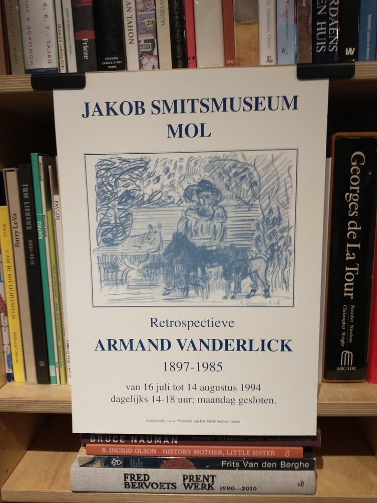 Retrospectieve Armand Vanderlick 1994 affiche, Enlèvement ou Envoi, Comme neuf