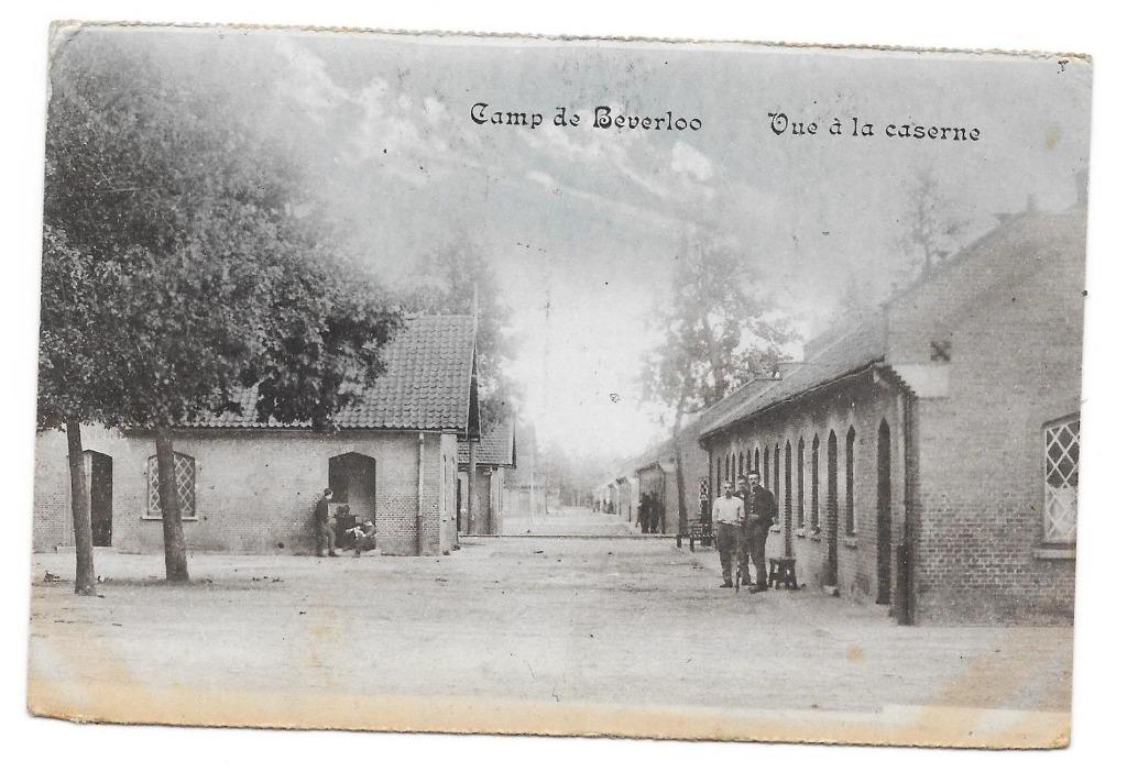Camp de Beverloo vue à la caserne, Verzamelen, Ophalen of Verzenden, Voor 1920, Gelopen, Limburg