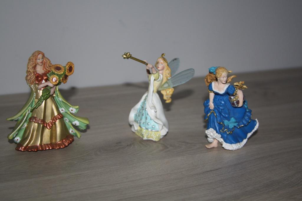 3 Papo , elf , prinses figuren , 2004, 2005, 2008 , 9 cm, Verzamelen, Speelgoed, Gebruikt, Ophalen of Verzenden