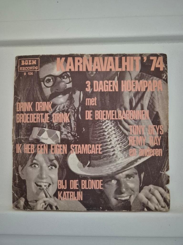 Carnaval singel Op den boemel met de boemelbaronnen 1974, Cd's en Dvd's, Ophalen of Verzenden