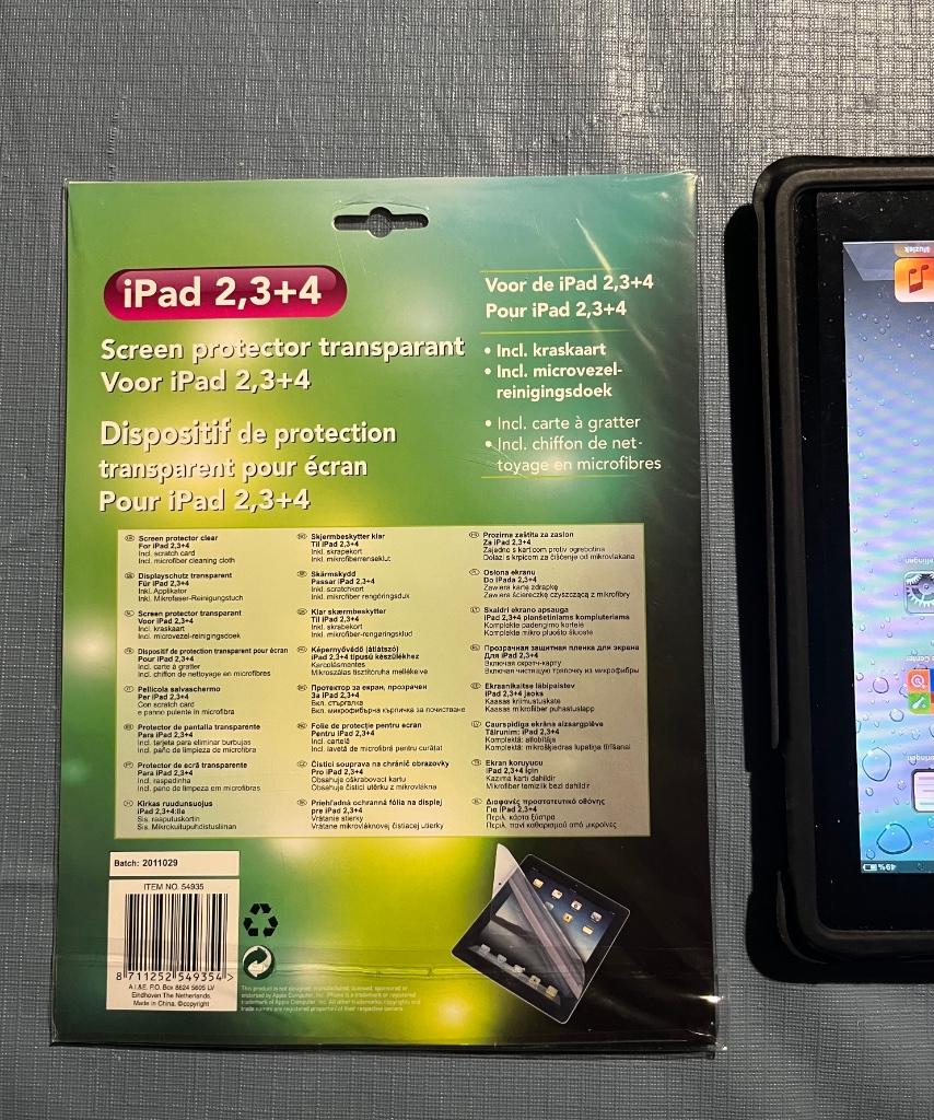 Screen protector iPad 2, 3 of 4, Ophalen, Overige kleuren, Apple iPad, Nieuw