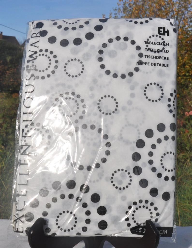 nappe a usage unique blanche rond noir (mod 1), Enlèvement ou Envoi, Neuf, Rectangle, Intérieur
