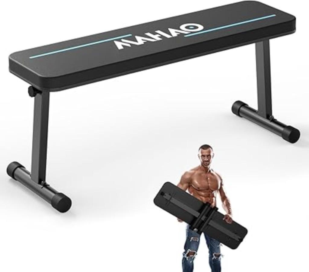 Banc de musculation plat pliable | noir | Nouveau, Neuf, Banc d'exercice, -, -
