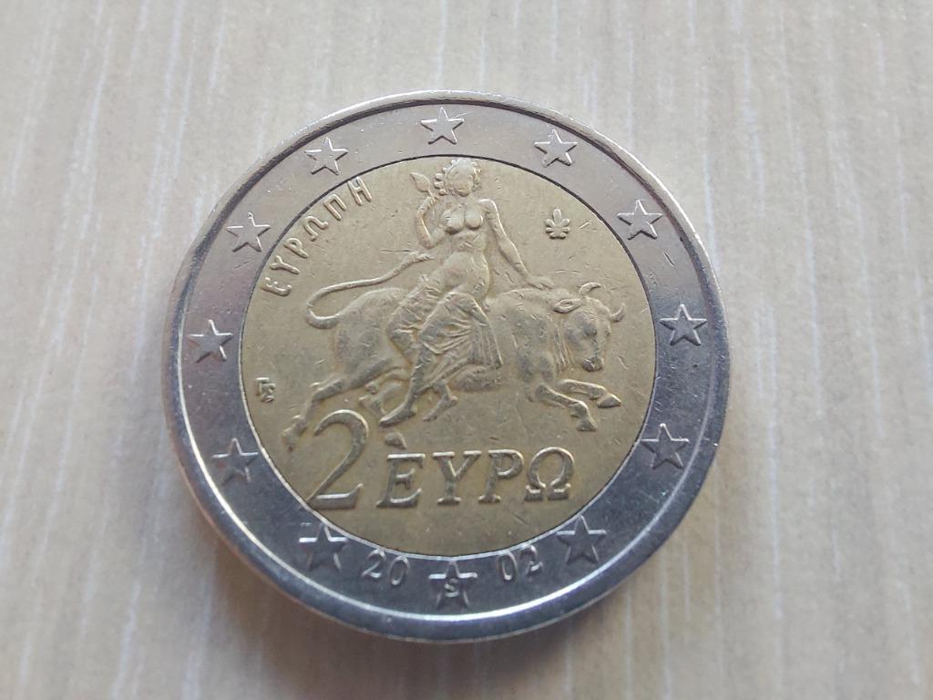 2 Euro munt - 2002 - Griekenland Griekse bi-metalic, Postzegels en Munten, Ophalen of Verzenden, Griekenland, 2 euro, Losse munt