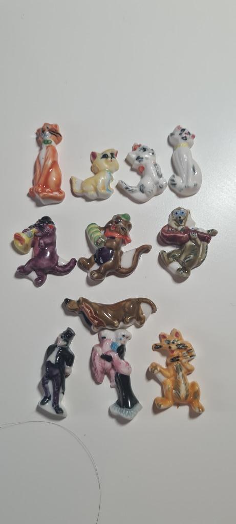 Figurines feves porcelaine "Aristochats ", Enlèvement ou Envoi, Comme neuf, Autres types