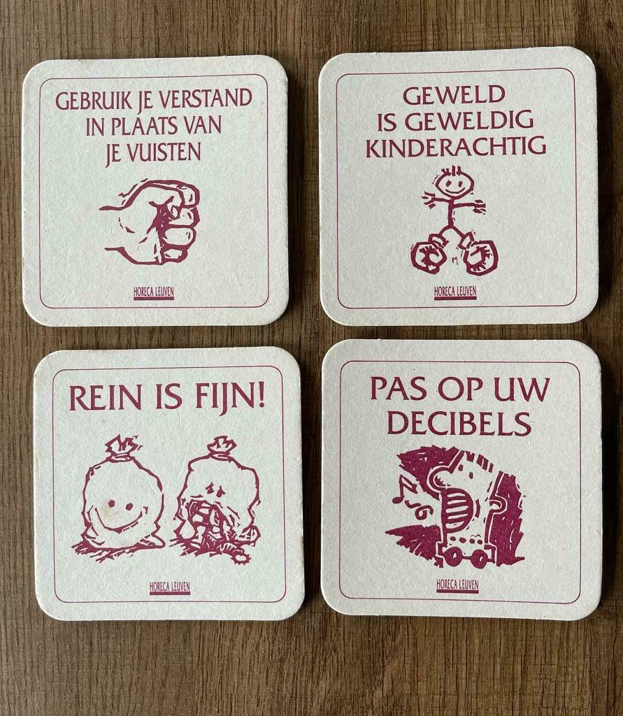 Bierviltjes - HORECA LEUVEN 3, Enlèvement ou Envoi, Utilisé, Sous-bock, Autres marques