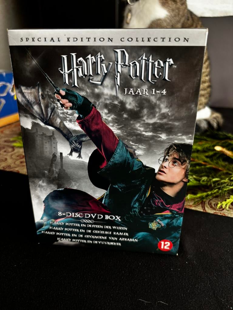 Harry Potter DVD box van de 4 films, Boxset, Fantasy, Ophalen of Verzenden, Zo goed als nieuw