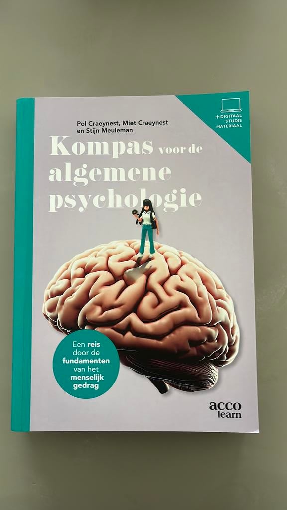 Miet Craeynest - Kompas voor de algemene psychologie, Boeken, Ophalen of Verzenden, Miet Craeynest; Pol Craeynest; Stijn Meuleman