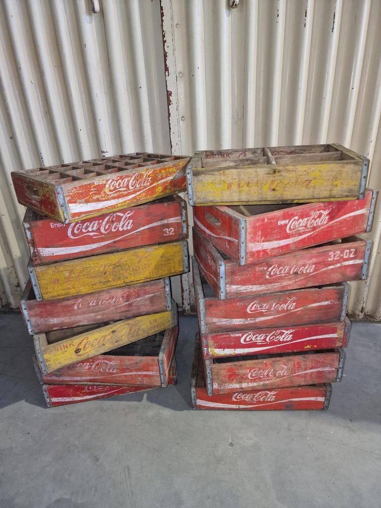 Coca-Cola. Pepsi. 7up.  Krat. Kist, Ophalen, Gebruikt, Gebruiksvoorwerp
