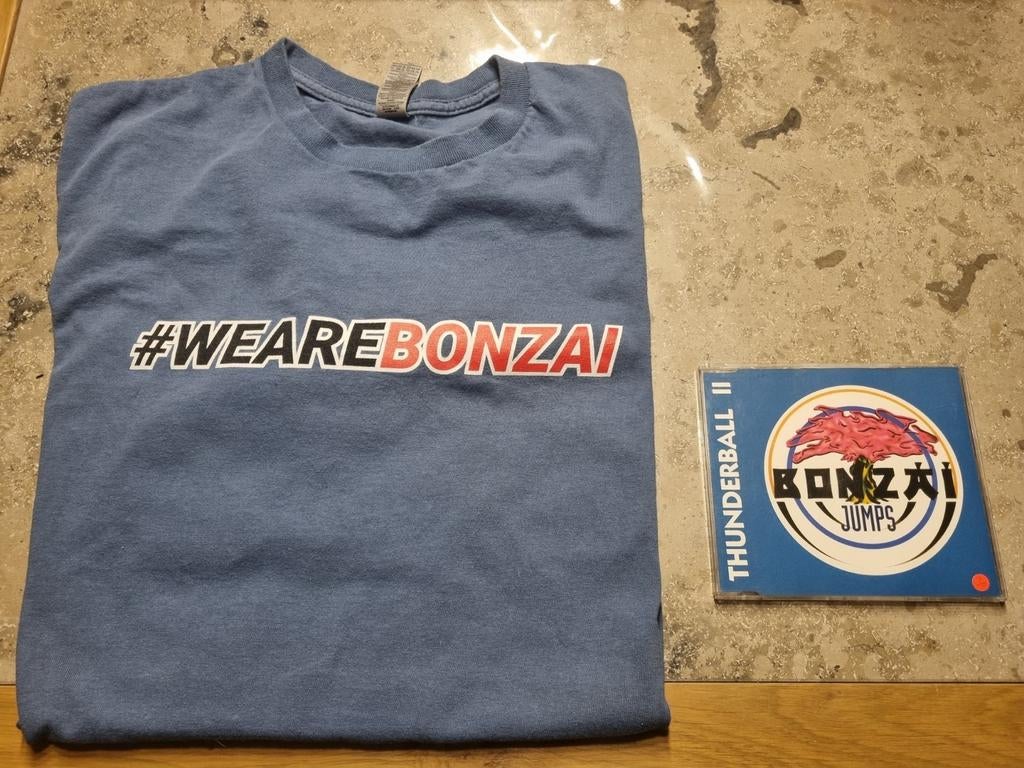 Bonzai Records t shirt maat xl en cd, Enlèvement, Comme neuf