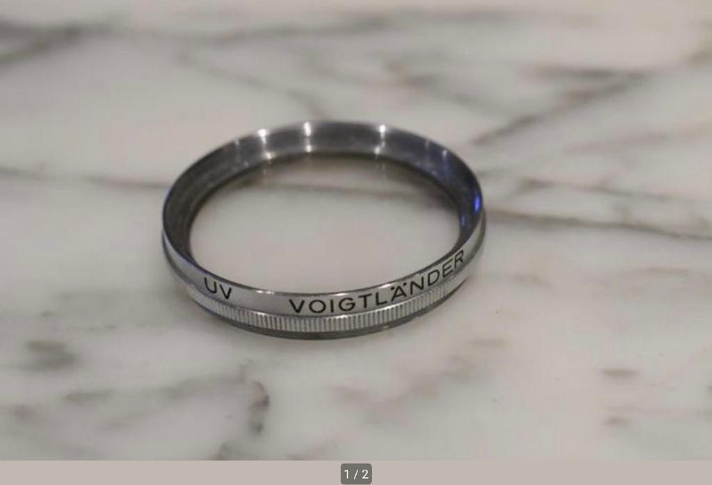 Filtre UV Voigtländer 317/41 AR 40,5 mm, Autres marques, Enlèvement ou Envoi, Moins de 50 mm, Filtre UV