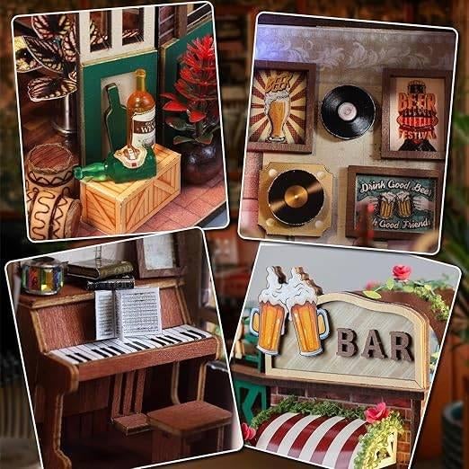 miniatuur poppenhuisset met led | GRATIS LEVERING, Neuf, -, -, CUTEEFUN