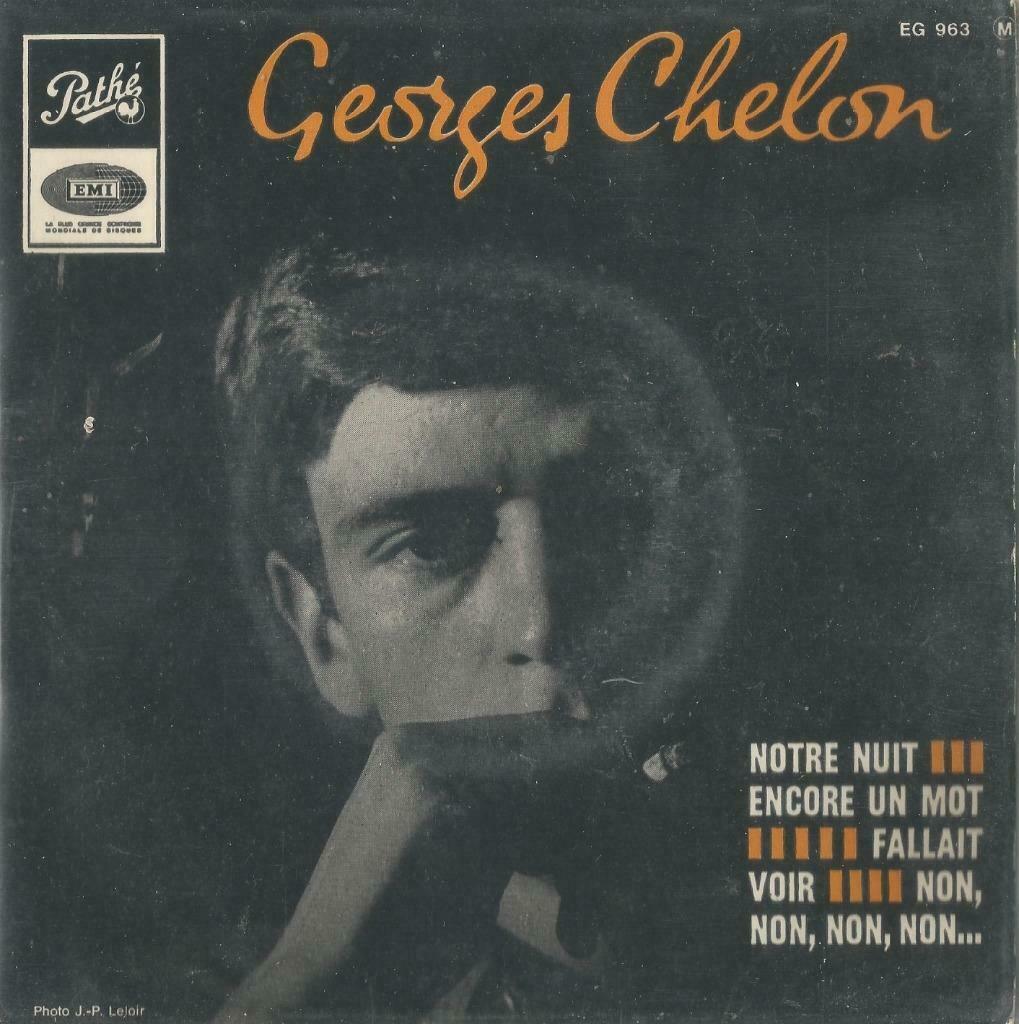 Georges Chelon – Notre nuit / Encore un mot + 2 –  EP, Gebruikt, 7 inch, Ophalen of Verzenden, Pop
