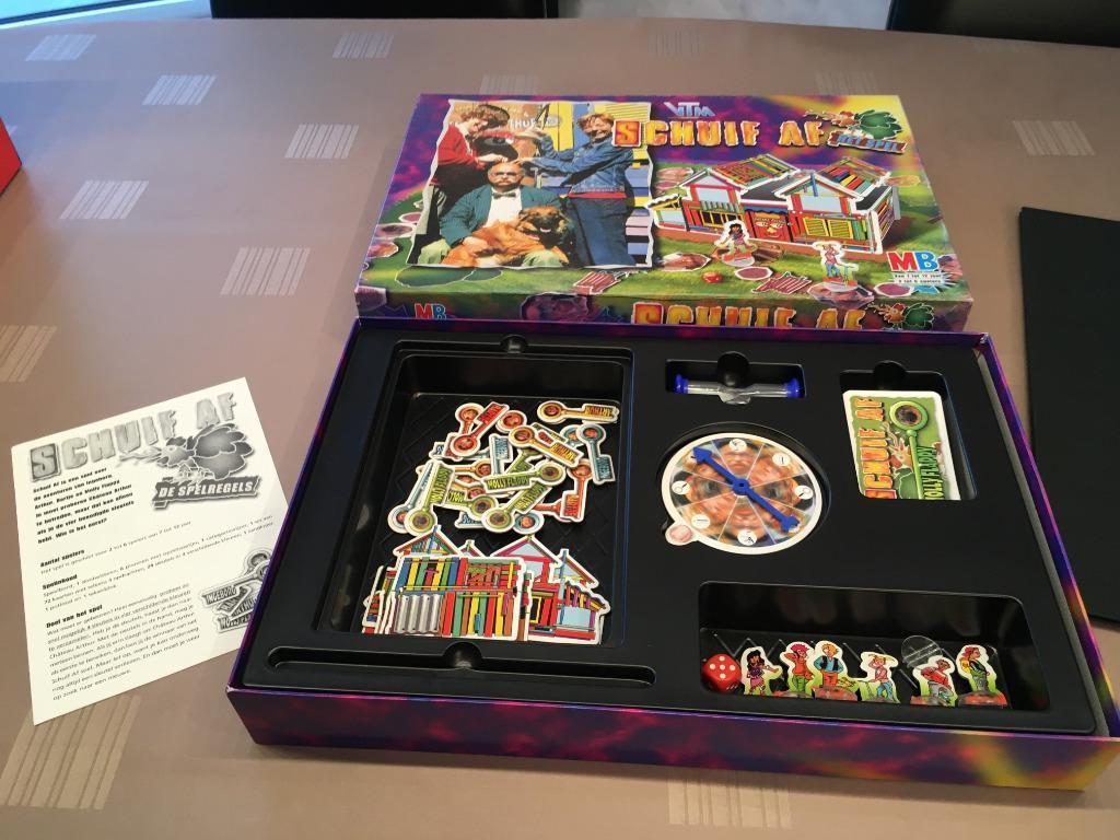 gezelschapsspel (collector's item) SCHUIF AF (7 tot 12 jaar), Hobby en Vrije tijd, Gezelschapsspellen | Bordspellen, Ophalen, Zo goed als nieuw