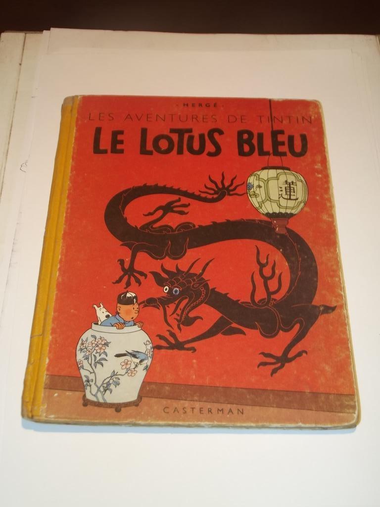 Tintin /Hergé - Le Lotus Bleu, Livres, Une BD, Enlèvement ou Envoi, Utilisé, Hergé