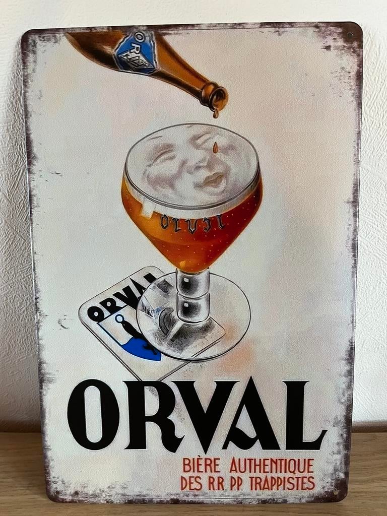 Plaque métallique Orval, Enlèvement ou Envoi, Comme neuf