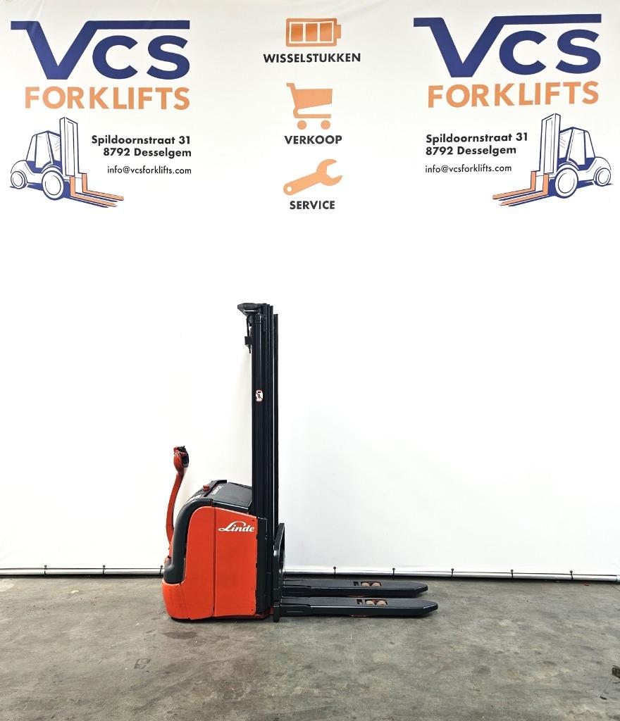 Linde stapelaar 1.4T hefhoogte 5.3M, Ophalen, Stapelaar, Linde, 1000 tot 2000 kg