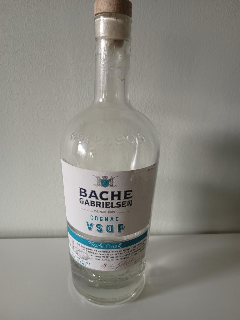 Lege fles Bache Gabrielsen Cognac VSOP 70 CL 40%, Verzenden, Gebruikt, Verpakking