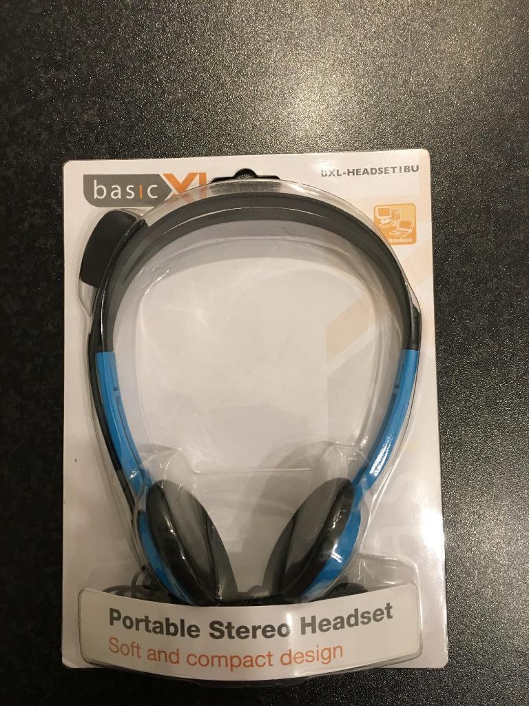 Stereo Headset, Computers en Software, Headsets, Volumeregelaar, Nieuw, On-ear, Ophalen of Verzenden