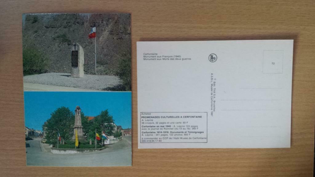 Cerfontaine - Monument aux morts des deux guerres, Enlèvement ou Envoi, Non affranchie, Brabant Wallon