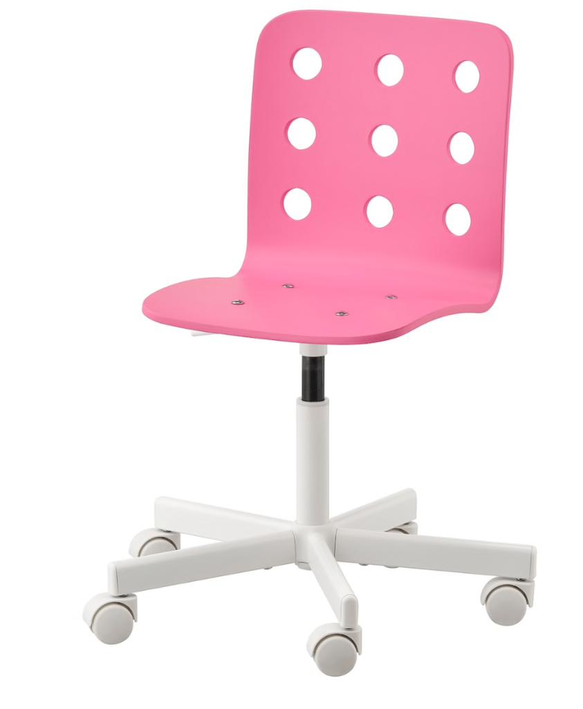 KINDERBUREAUSTOEL JULES ROZE, Enlèvement, Utilisé, Rose, Chaise de bureau