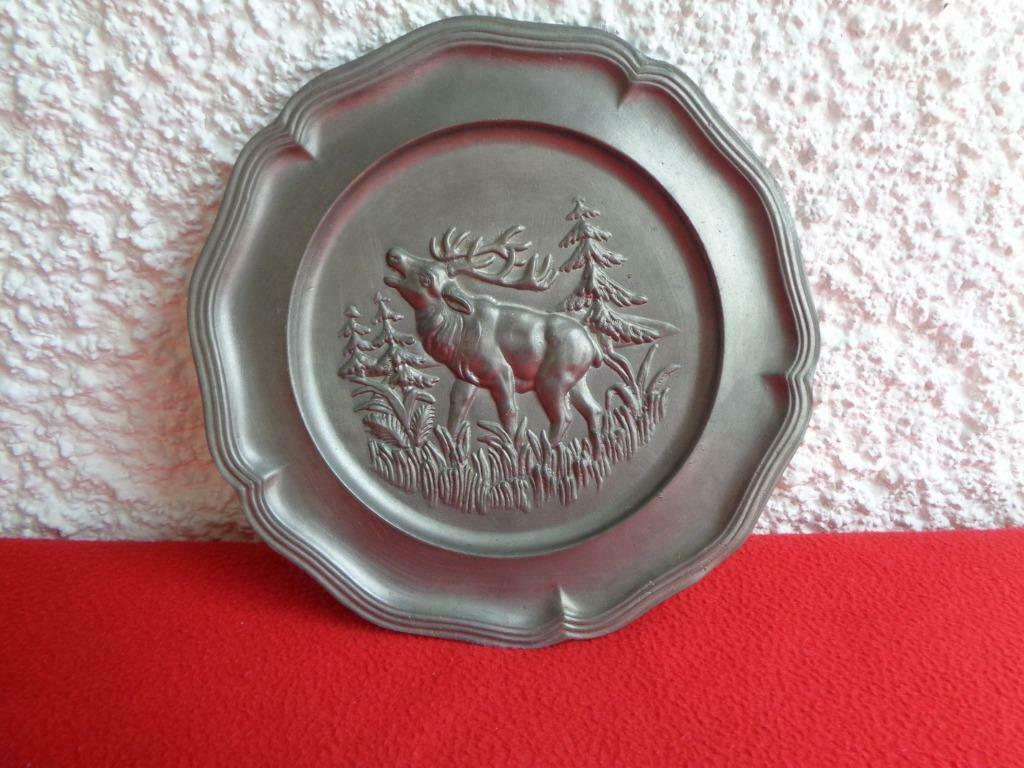 Assiette 90% étain. Vintage., Enlèvement ou Envoi