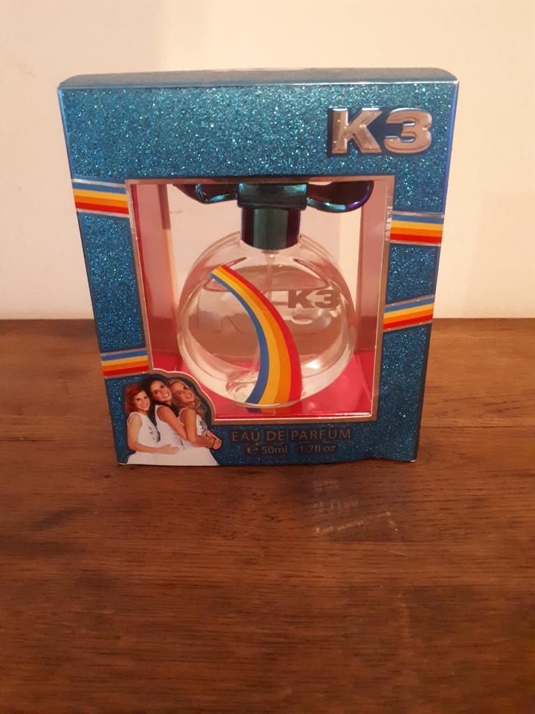 K3 Eau de Parfum 50ml, Verzamelen, Ophalen of Verzenden, Nieuw, Parfumfles, Gevuld
