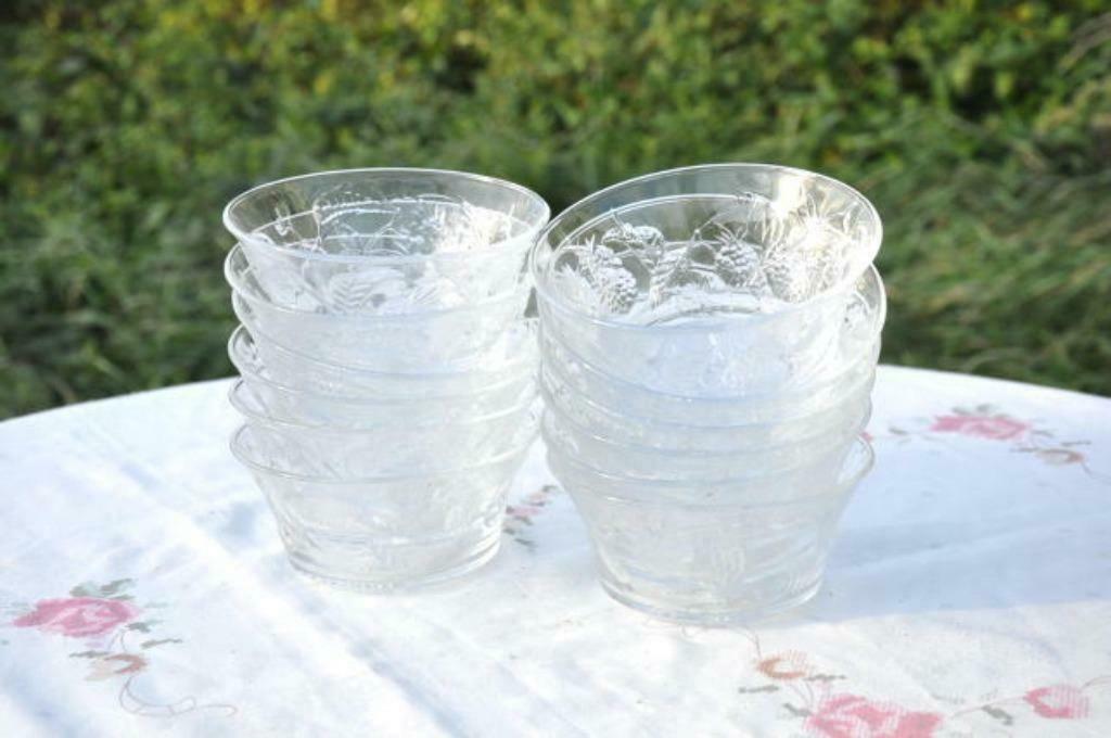 §  12 raviers verre decor frambroises, Enlèvement ou Envoi, Comme neuf, Verre, Autres types