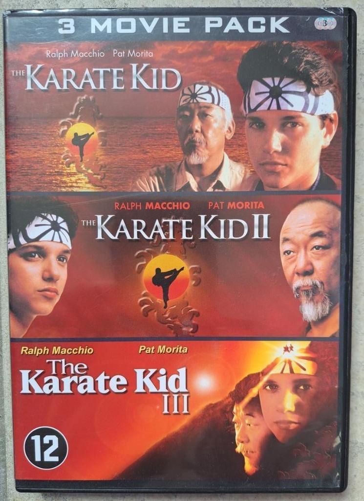box 3DVD Karaté Kid 1,2,3 (angl,franç + st neerl), Enlèvement ou Envoi