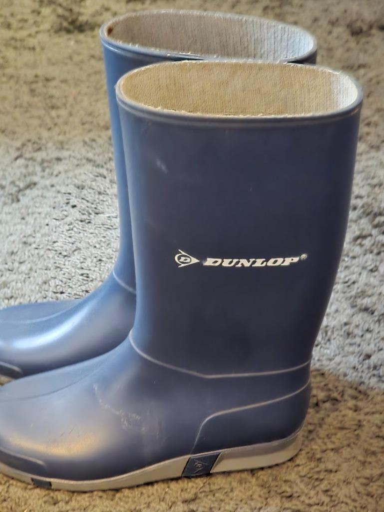 Bottes bleues Dunlop, Bottes, Enlèvement ou Envoi, Femmes, Comme neuf