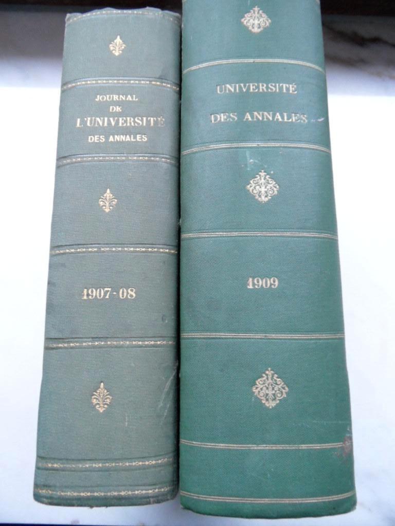 Journal de l'université des annales 1907-08 + 1909, Ophalen of Verzenden