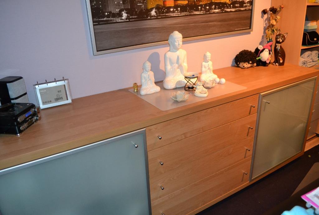 Moderne dressoir, Comme neuf, Verre, Enlèvement, Modern