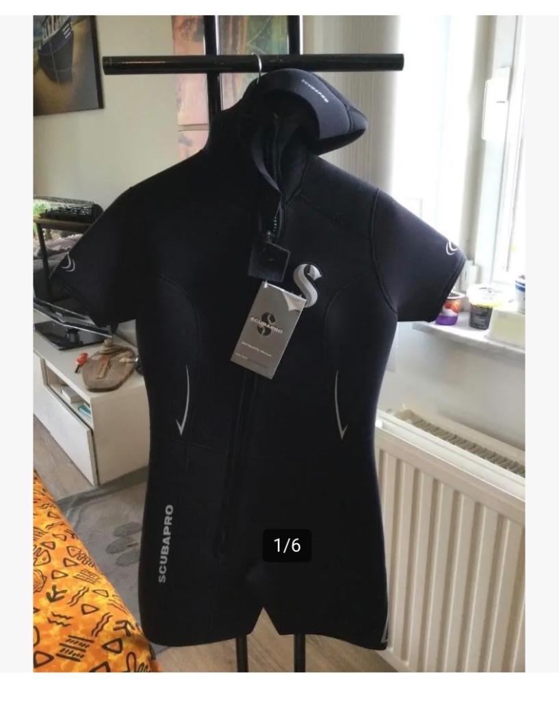 Outlet verkoop Wetsuit Overpakken 5/6/7mm Bare/Scubapro/Mare, Enlèvement ou Envoi, Neuf, Combinaison de plongée