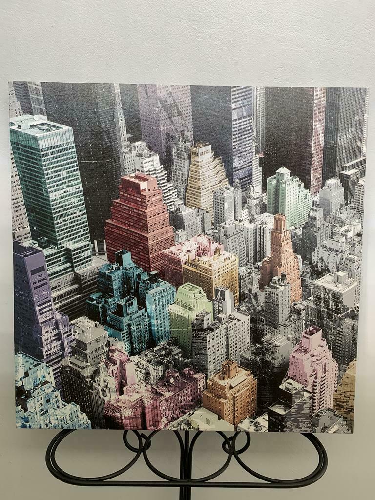 Kader 50x50cm stadszicht, Ophalen, Zo goed als nieuw