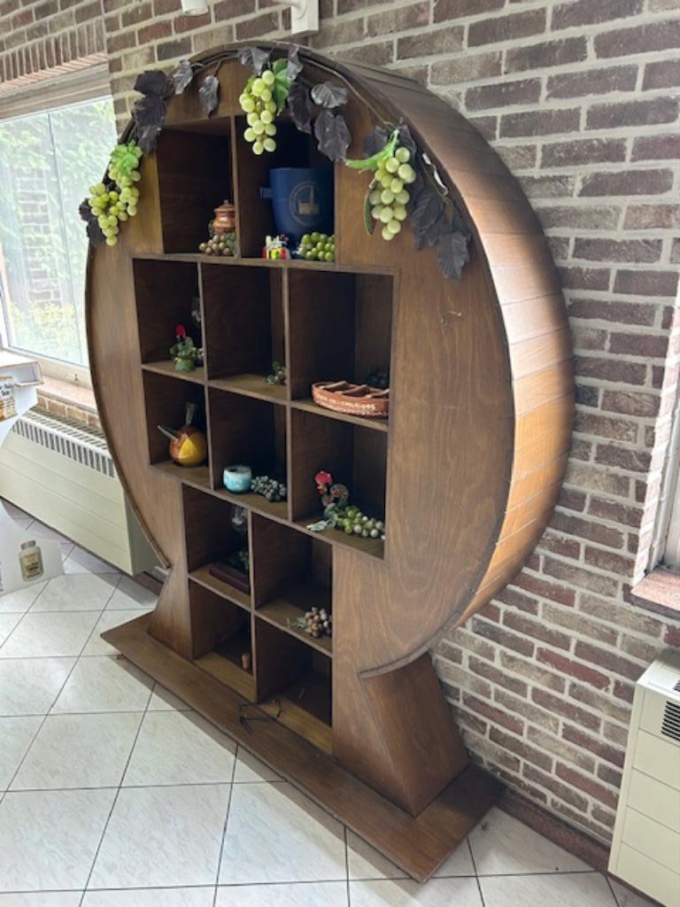 WIJN (BOETIEK-WINKEL) DISPLAYKAST, Huis en Inrichting, Ophalen, Gebruikt, 25 flessen of meer, 75 cm of meer