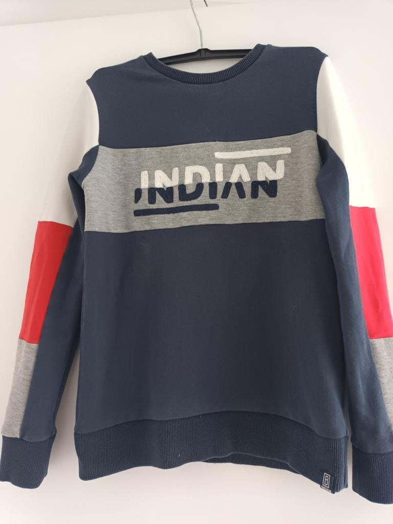 Pull Indien Bleu Jeans, Garçon ou Fille, Enlèvement ou Envoi, Pull ou Veste, Comme neuf
