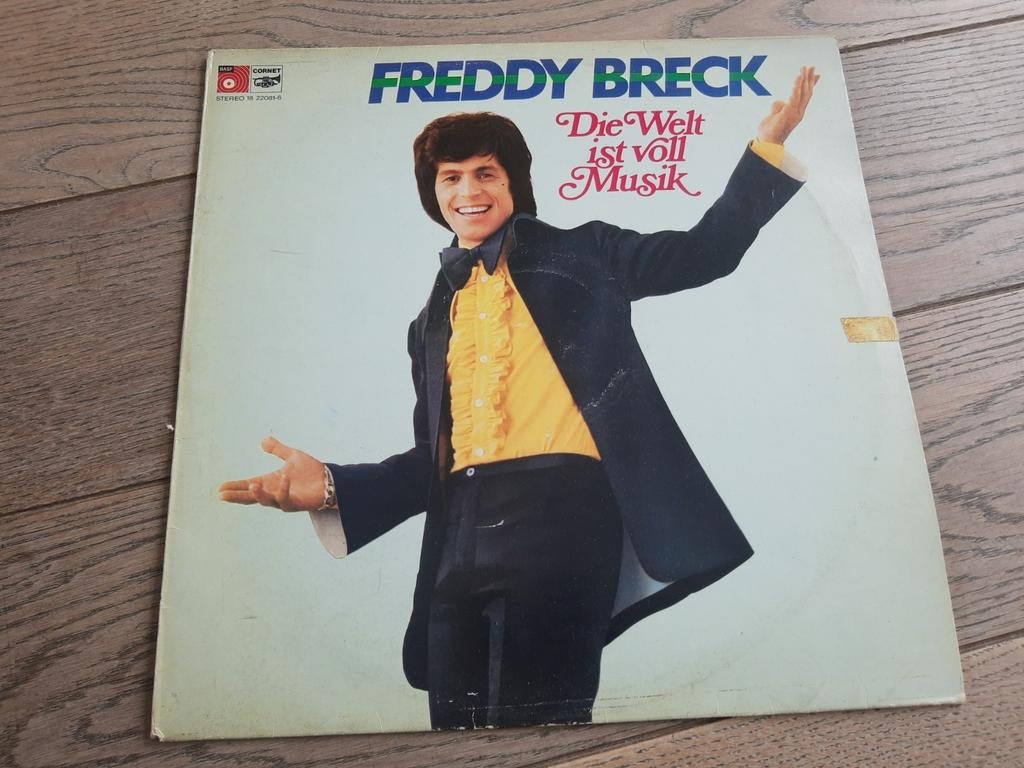 Lp : Freddy Breck - die Werlt is voll Musik, Cd's en Dvd's, Vinyl | Overige Vinyl, Ophalen of Verzenden, Zo goed als nieuw