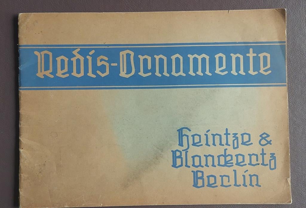 Redis Ornamente Heintze & Blankerz Berlin ( 1823-1908), Ophalen of Verzenden