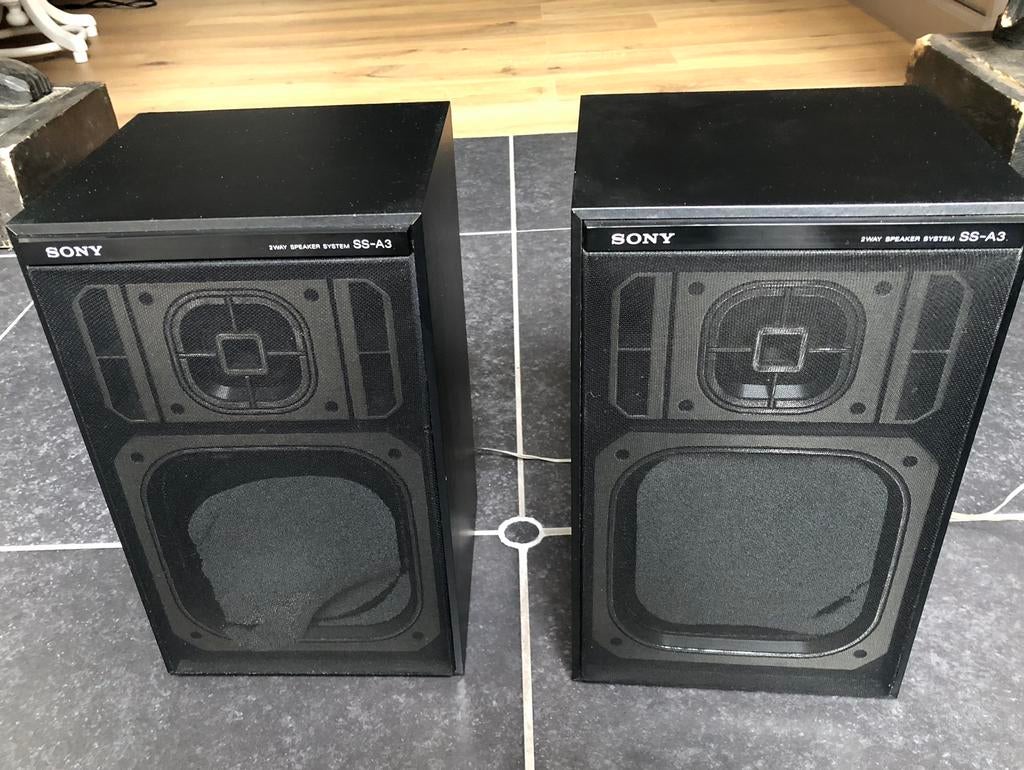 Sony SS-R3 enceintes vintage, Moins de 60 watts, Enlèvement, Utilisé, Haut-parleurs Frontaux, Arrière ou Stéréo