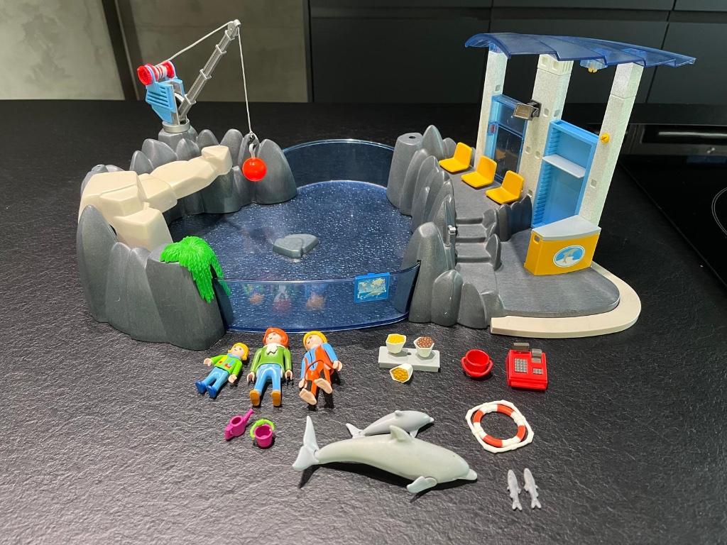 Playmobil dolfinarium (4468) - pinguïnzwembad (4013), Ophalen of Verzenden, Gebruikt, Complete set