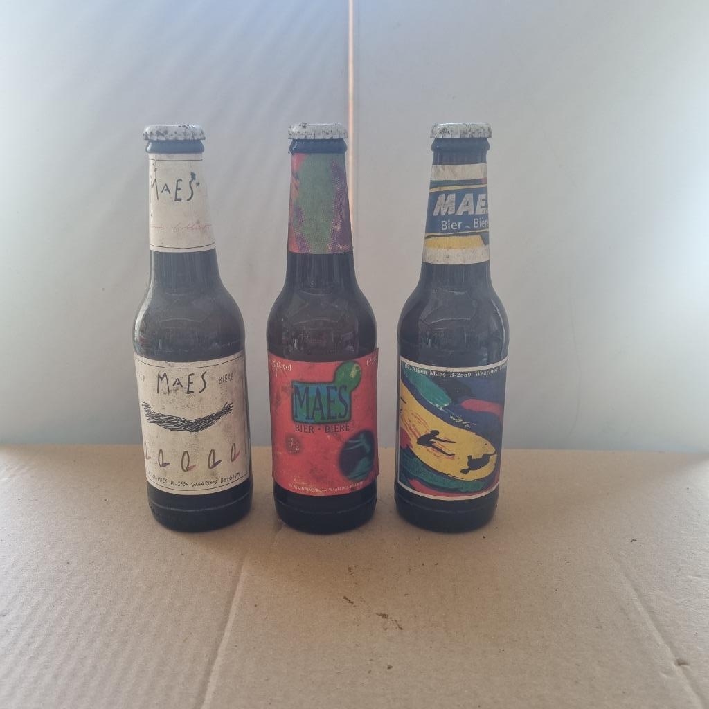 Bouteille de bière Maes (modèle 4), Ophalen of Verzenden, Gebruikt, Flesje(s), Overige merken
