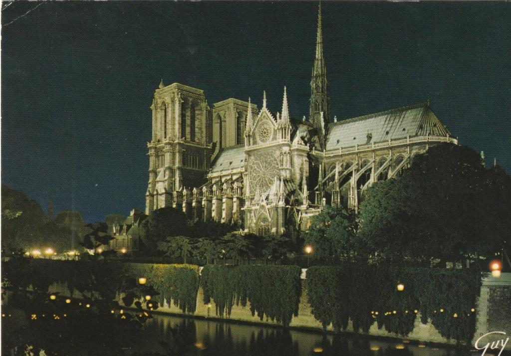 PARIS     CATHEDRALE NOTRE-DAME    1983  CARTE POSTALE, Enlèvement ou Envoi, 1980 à nos jours, Affranchie, France