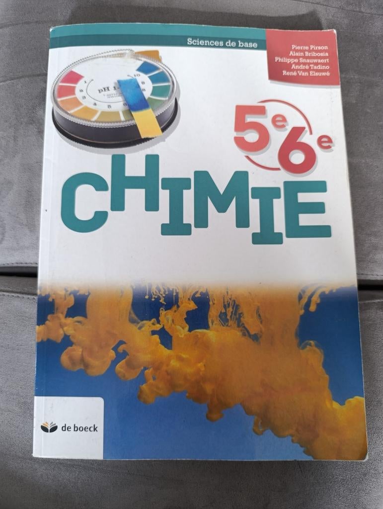 Livre chimie 5/6, Enlèvement, Utilisé