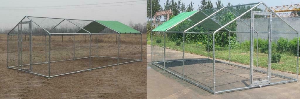 Poulailler XXL enclos parc voliere chatiere 18m² 6x3x2,25m, Verzenden, Nieuw, Kippenhok of Kippenren