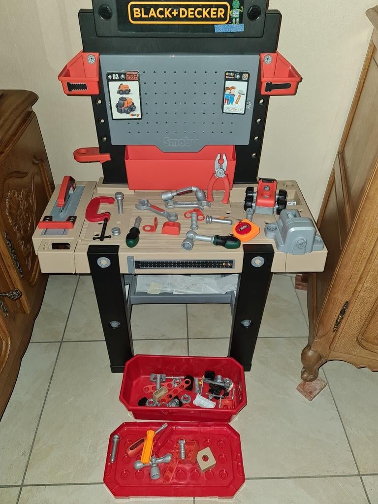 speelgoed Werkbank met gereedschap, Kinderen en Baby's, Ophalen of Verzenden, Zo goed als nieuw